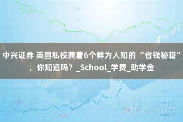 中兴证券 英国私校藏着6个鲜为人知的 “省钱秘籍”,你知道吗?_School_学费_助学金