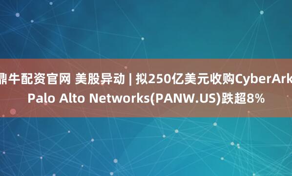 鼎牛配资官网 美股异动 | 拟250亿美元收购CyberArk Palo Alto Networks(PANW.US)跌超8%